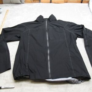 GORE Running Wear Jacket Mens XXL Black Cycling Jog Waterproof Goretex Full‎ Zip